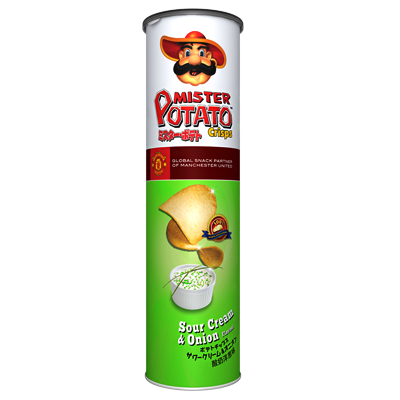 Mister Potato Sour Cream & Onion Flavour Crisps 130gm