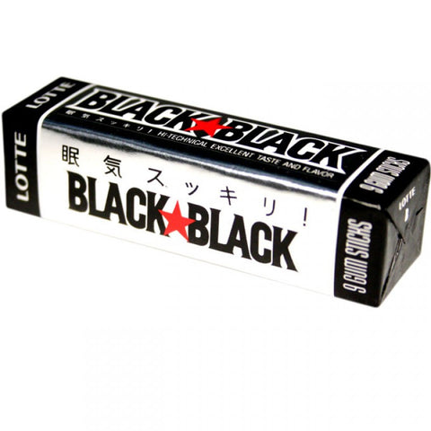 Black Black Chewing Gum Freshening and Tasty