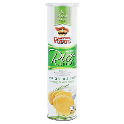 Mister Potato Sour Cream & Onion Flavour Rice Crisps 130gm